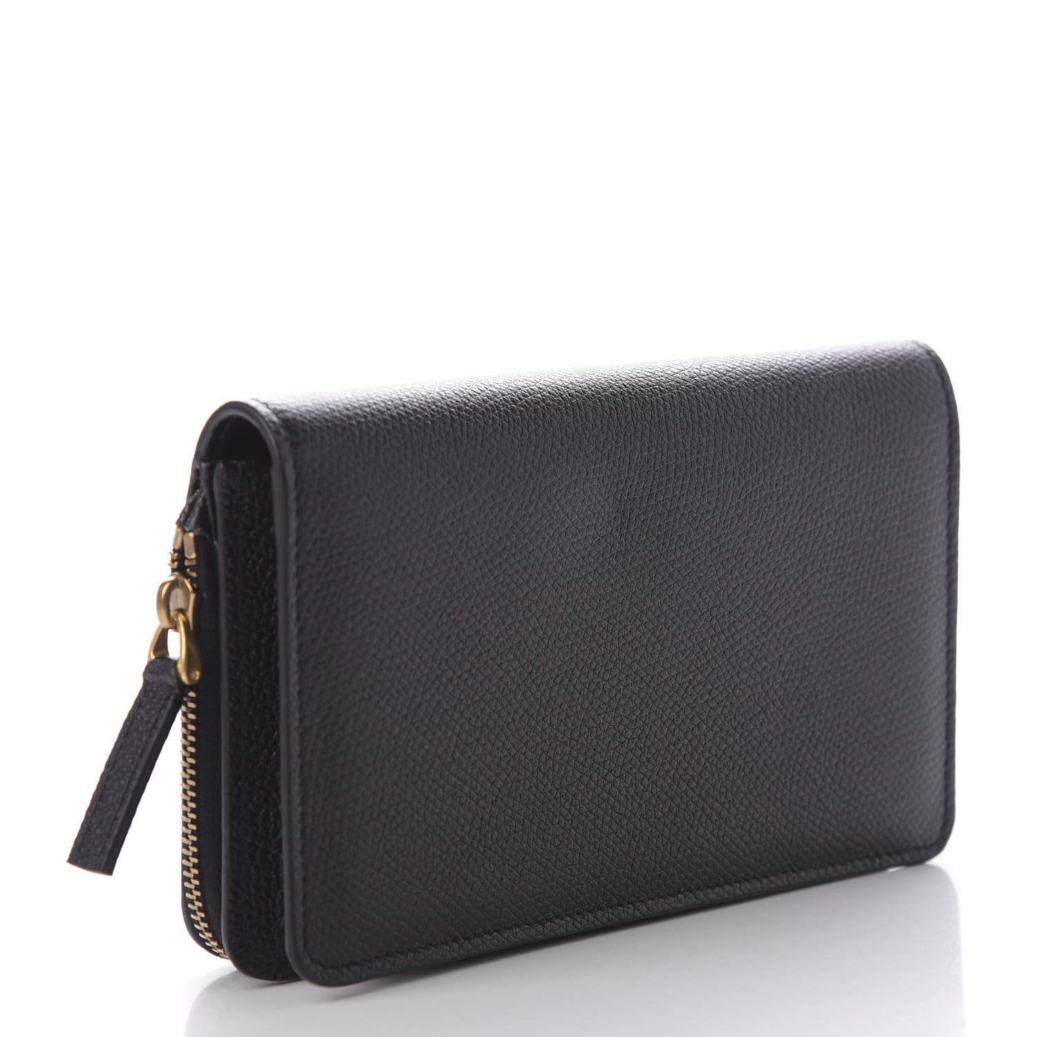 Valentino Garavani Grained Calfskin Vlogo Zip Around Wallet Black 3 of 8