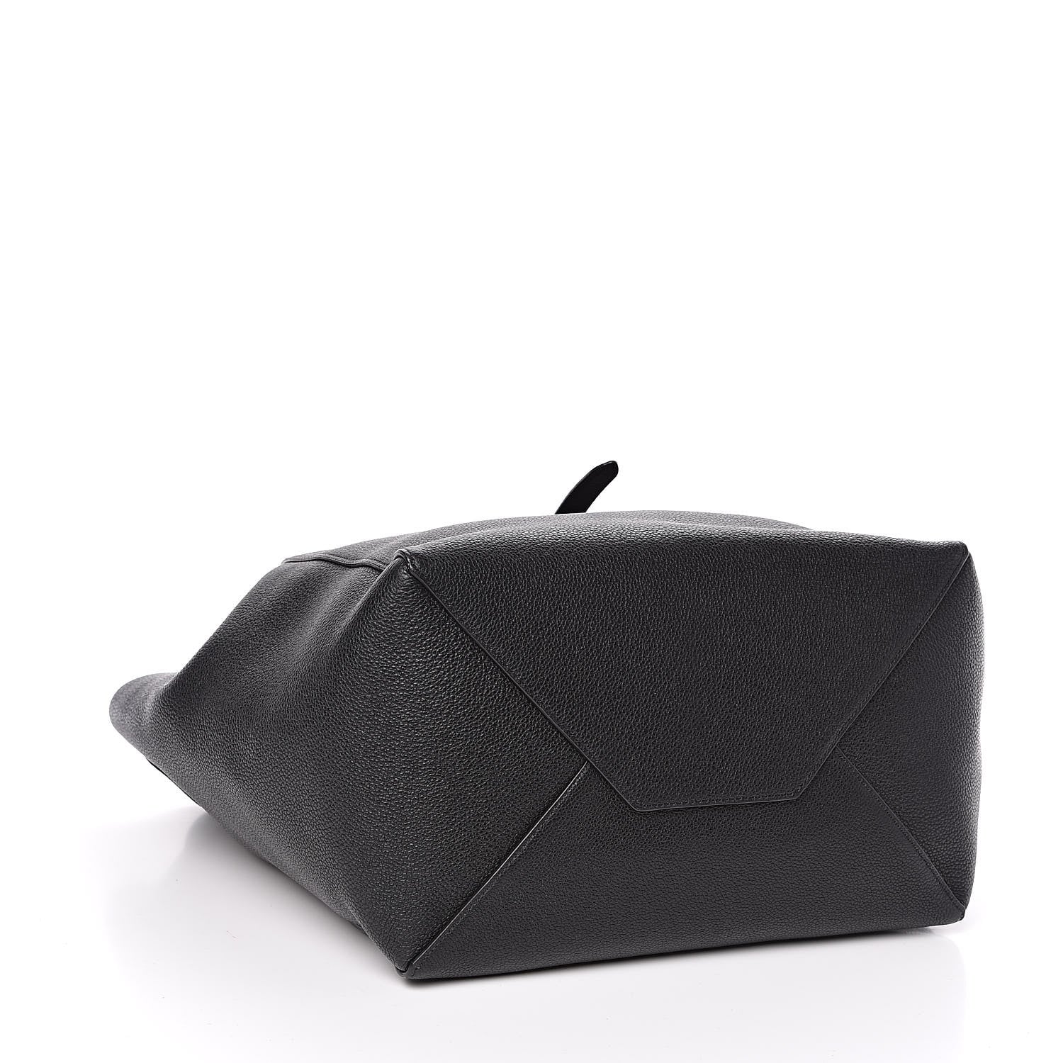 Celine Soft Grained Calfskin Small Belt Cabas Phantom Black 4 of 9