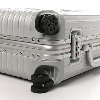 Christian Dior X RIMOWA Aluminum Gradient Carry On Luggage Blue Multi 8 of 10