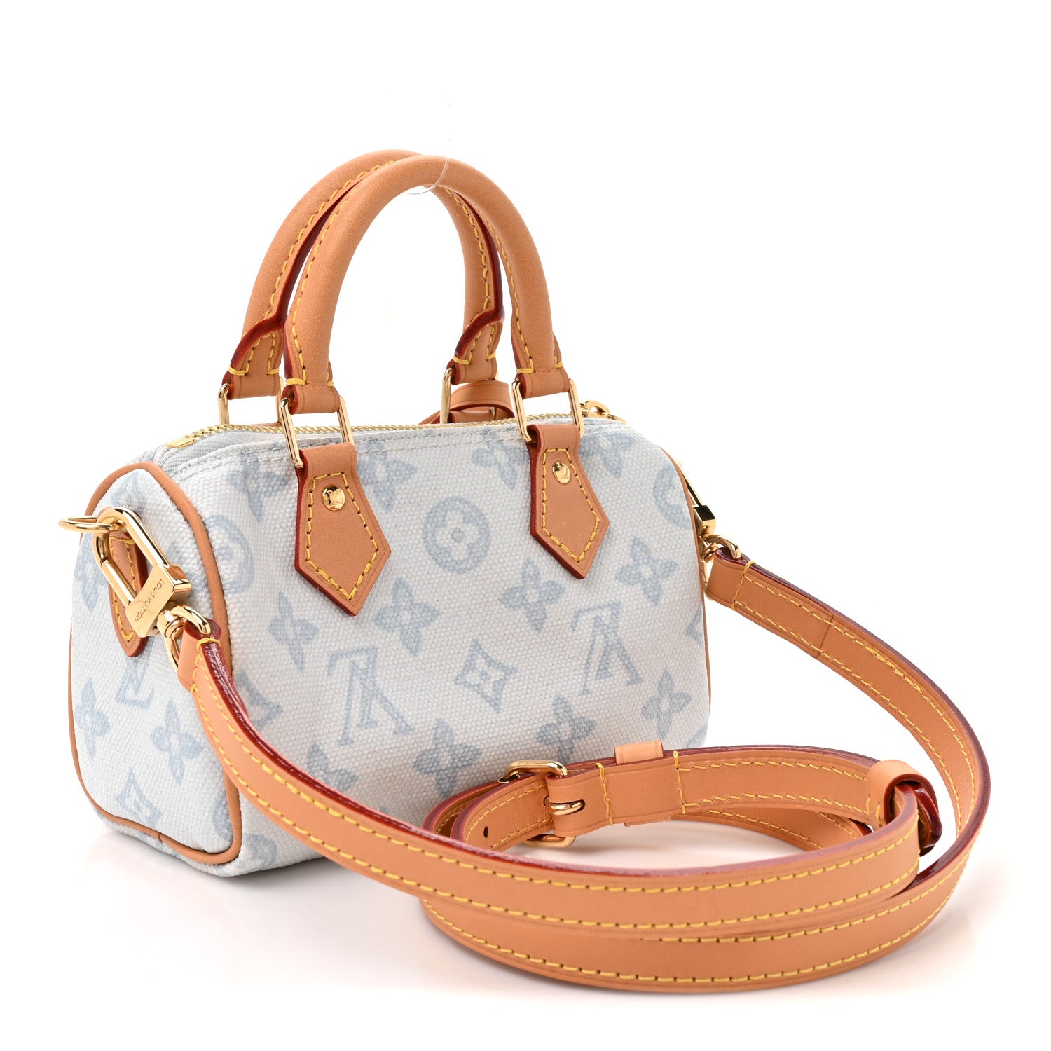 Louis Vuitton Monogram Origine Nano Speedy Bleu Courrier 3 of 9