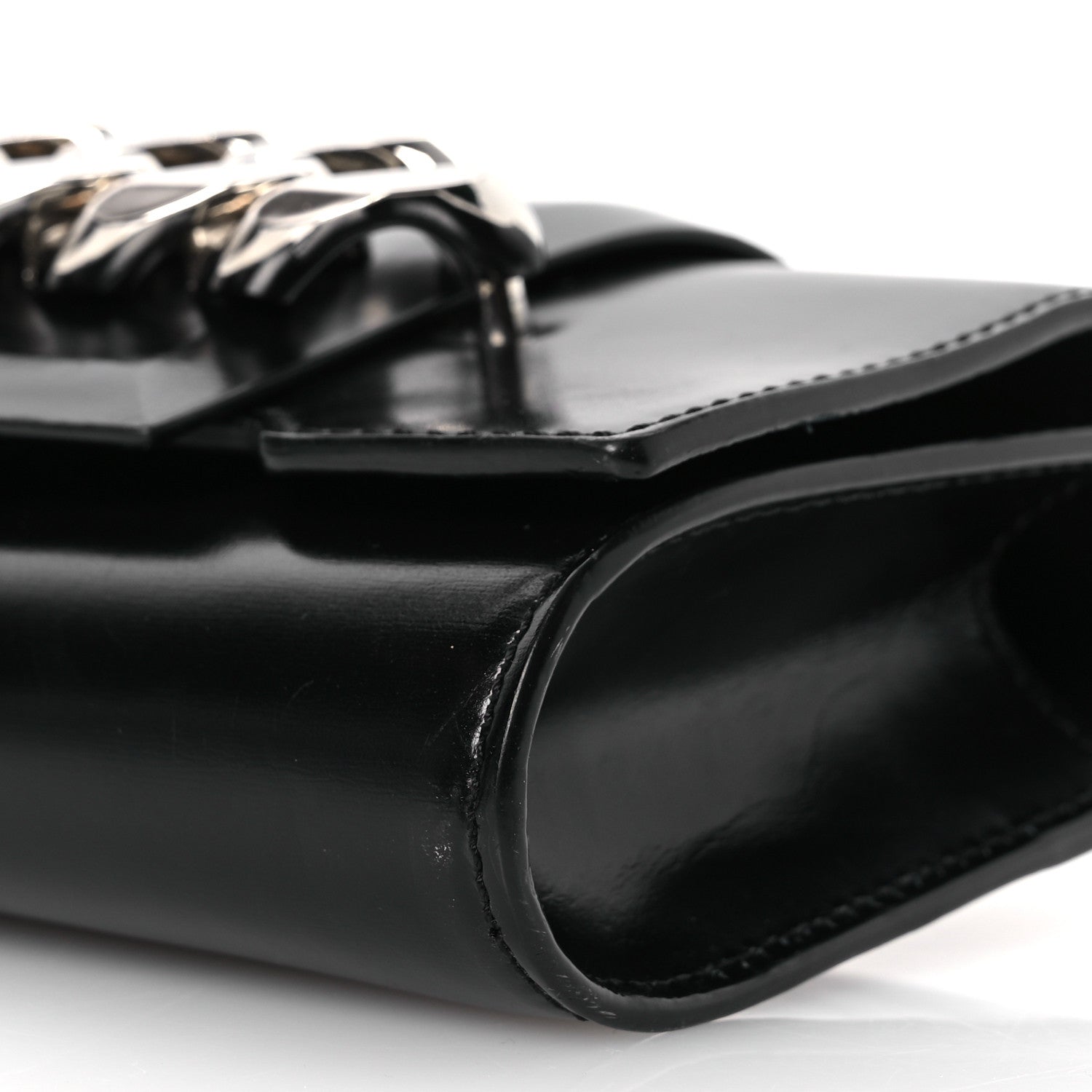 Givenchy Calfskin Infinity Flap Clutch Black 10 of 13