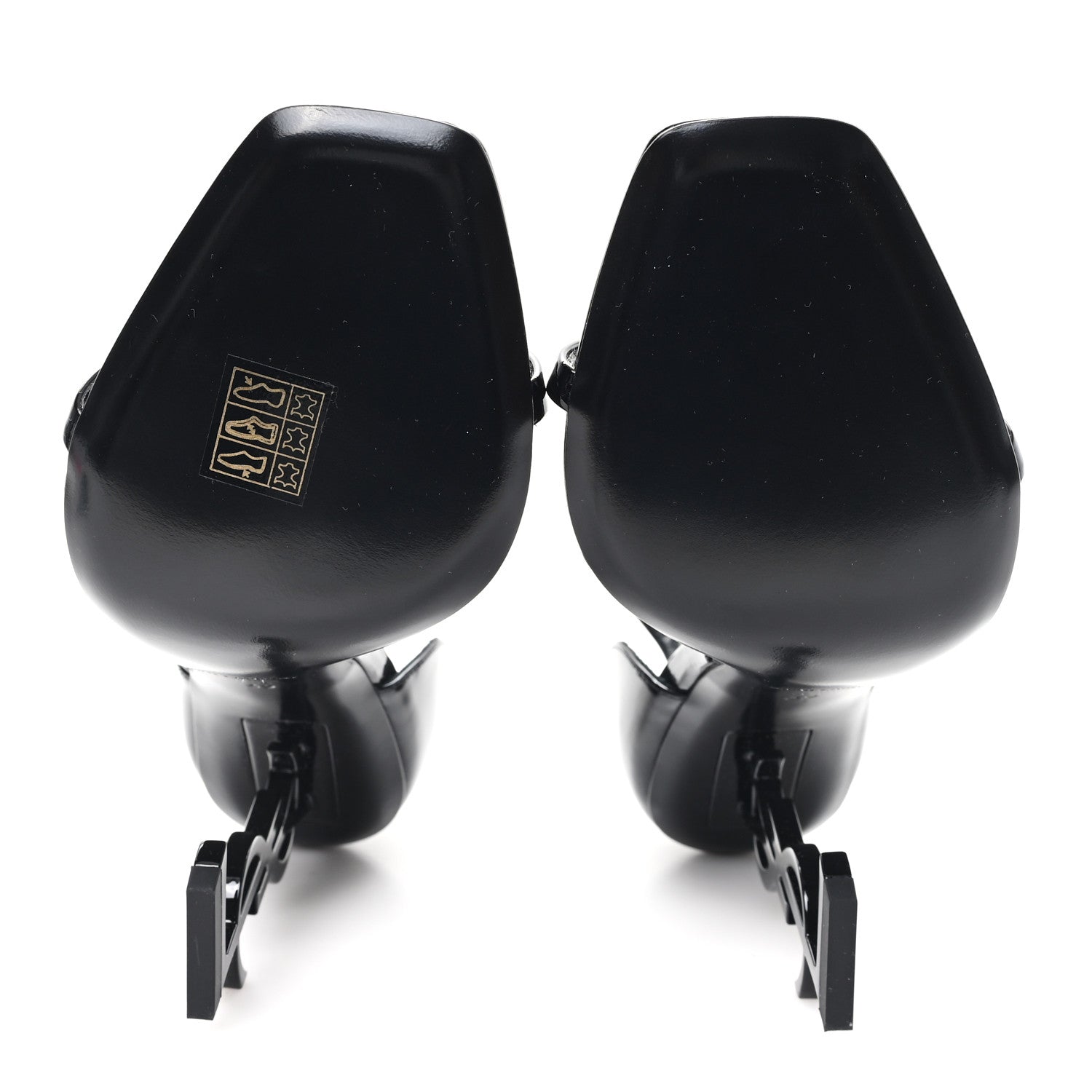 Saint Laurent Patent Calfskin Opyum 110 Sandals 39 Black 6 of 10