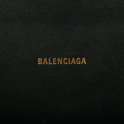 Balenciaga Shiny Box Calfskin Hourglass Top Handle Bag XS Black 6 of 13