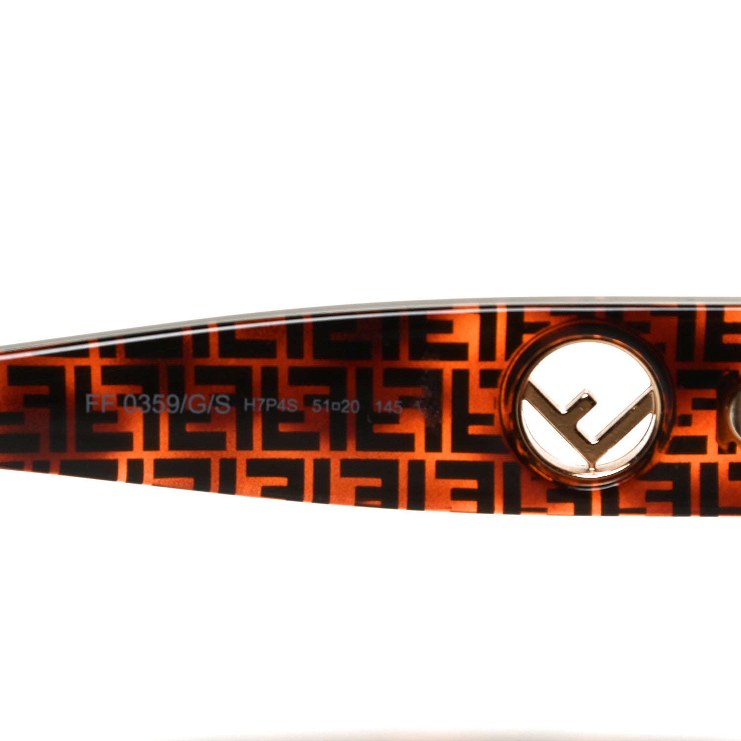 Fendi Acetate F is Fendi FF Sunglasses 0359/S Tortoise Camouflage 6 of 8