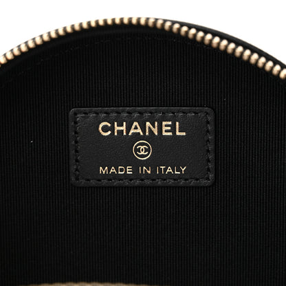 Chanel Caviar Quilted Round Coco Clutch With Chain Black 6 of 11
