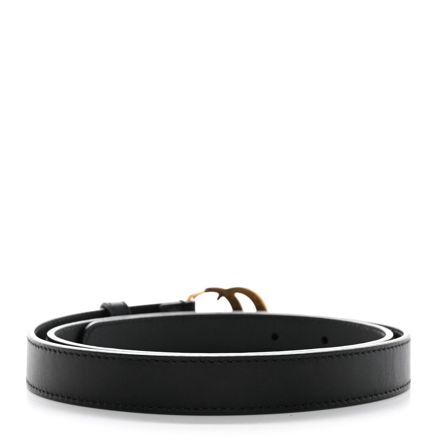 Calfskin Double G 20mm Belt 80 32 Black