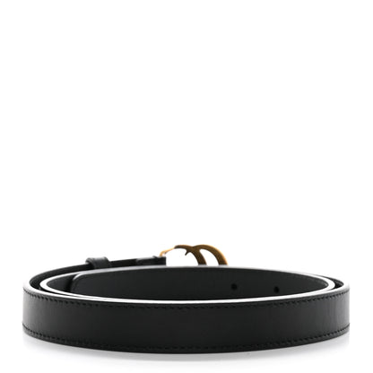 Gucci Calfskin Double G 20mm Belt 80 32 Black 2 of 7
