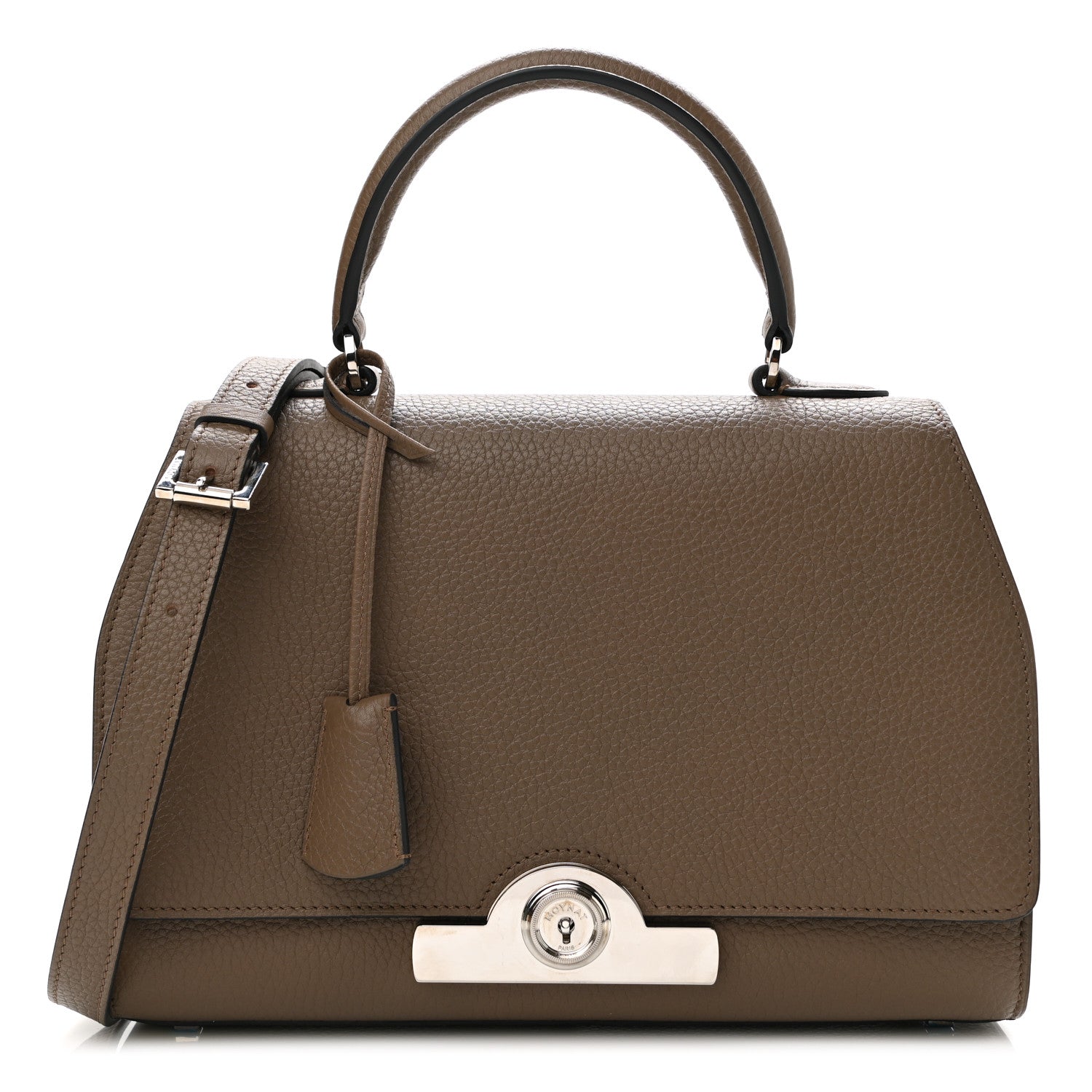 Moynat Taurillon Blush Rejane PM Taupe 1 of 9