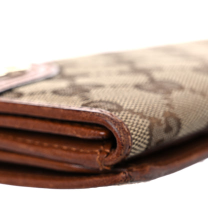 Gucci Monogram New Britt Continental Snap Wallet Dark Brown 15 of 23