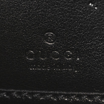 Gucci Calfskin Matelasse GG Marmont Zip Around Wallet Black 6 of 9