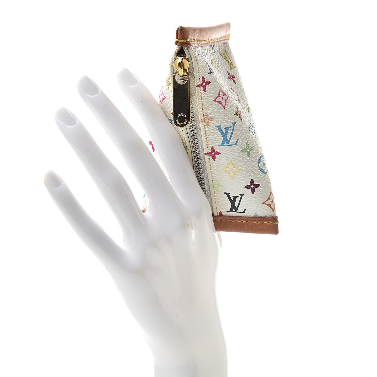 Monogram Multicolor Berlingot Coin Purse White