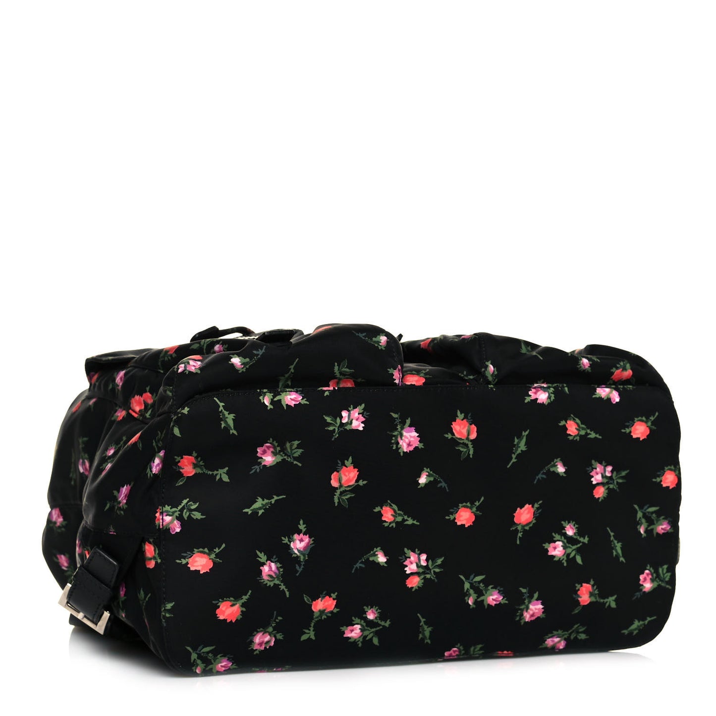 Tessuto Nylon Saffiano Stampata Backpack Black Dis Rose