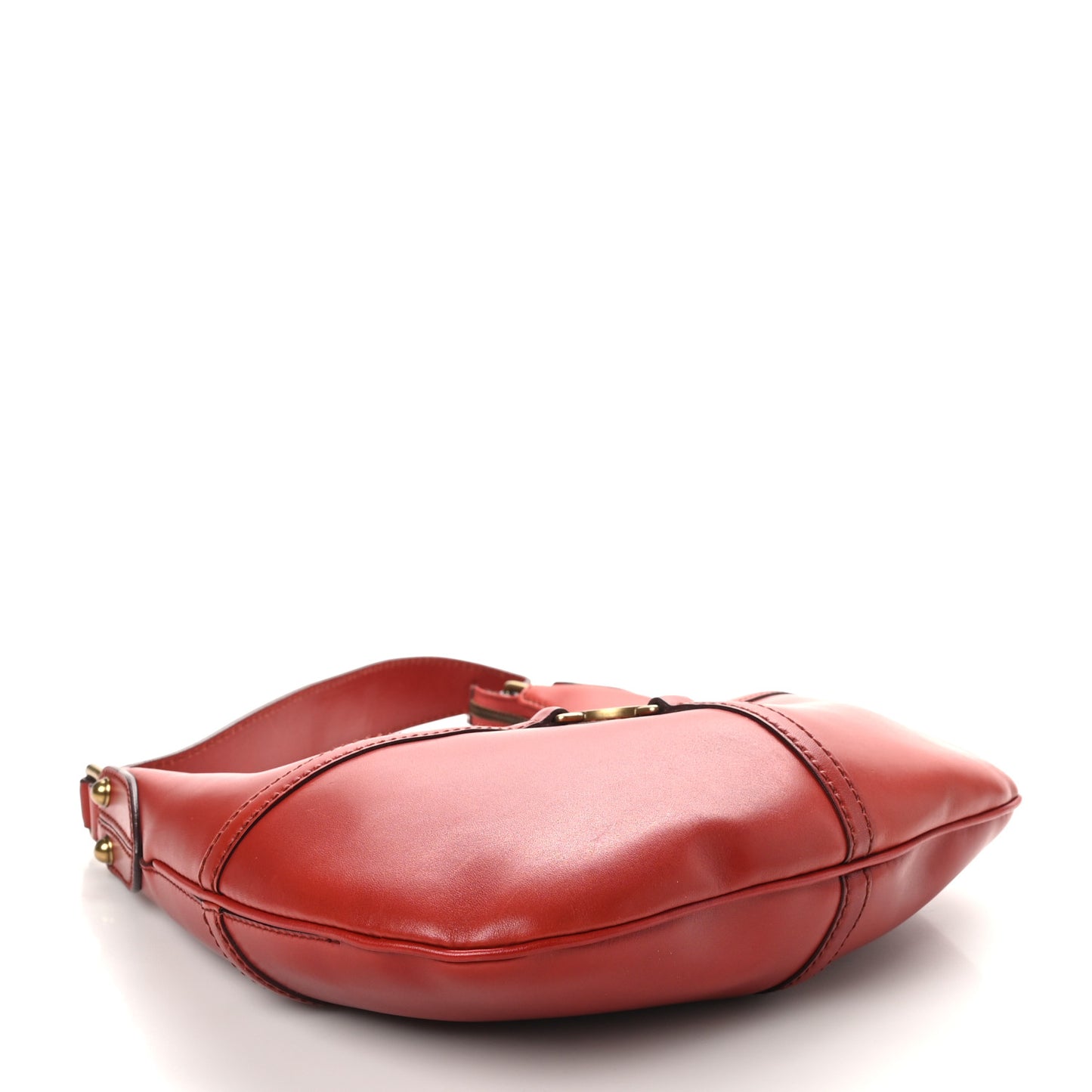 Calfskin GG Reins Hobo Red