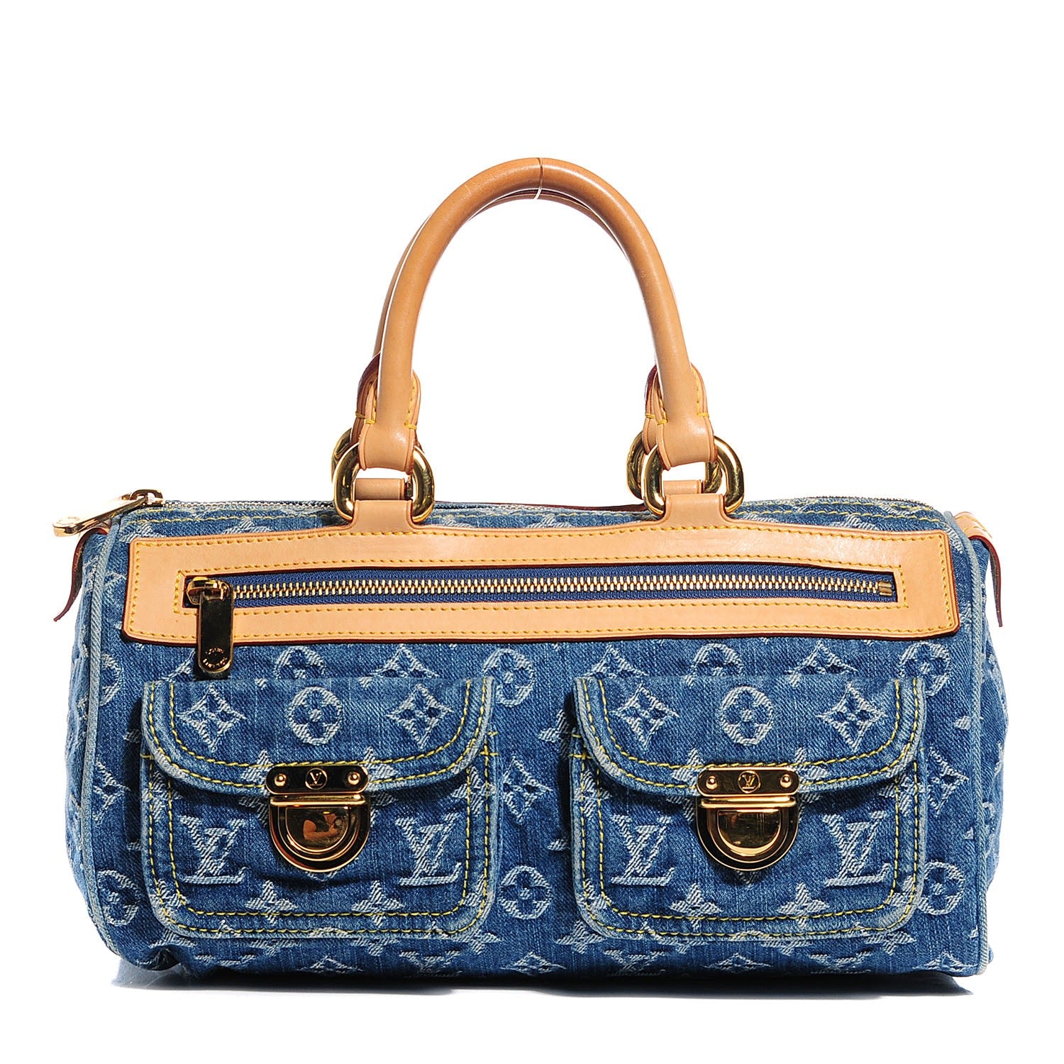 Louis Vuitton Monogram Denim Neo Speedy Blue 1 of 7