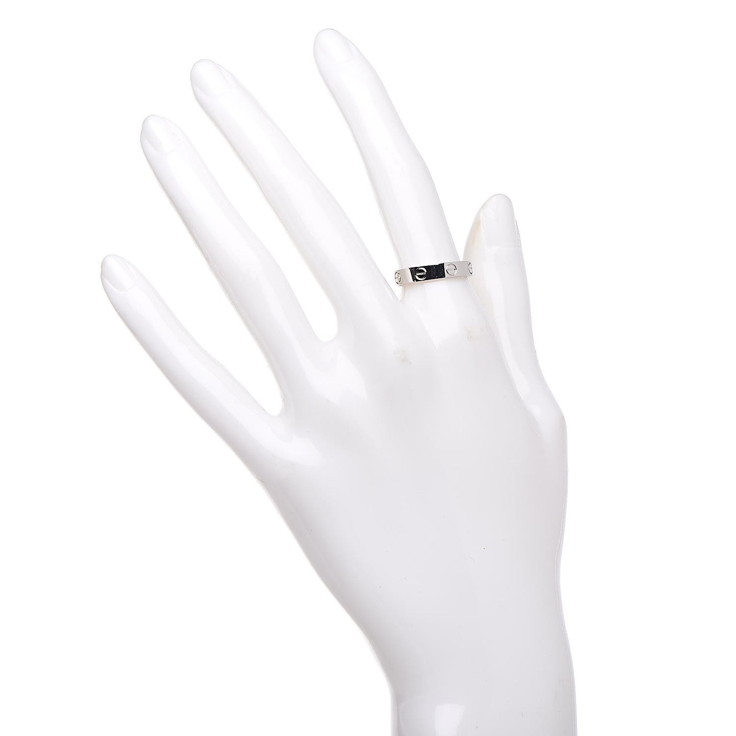 Platinum 3.5mm LOVE Wedding Band Ring 53 6.25