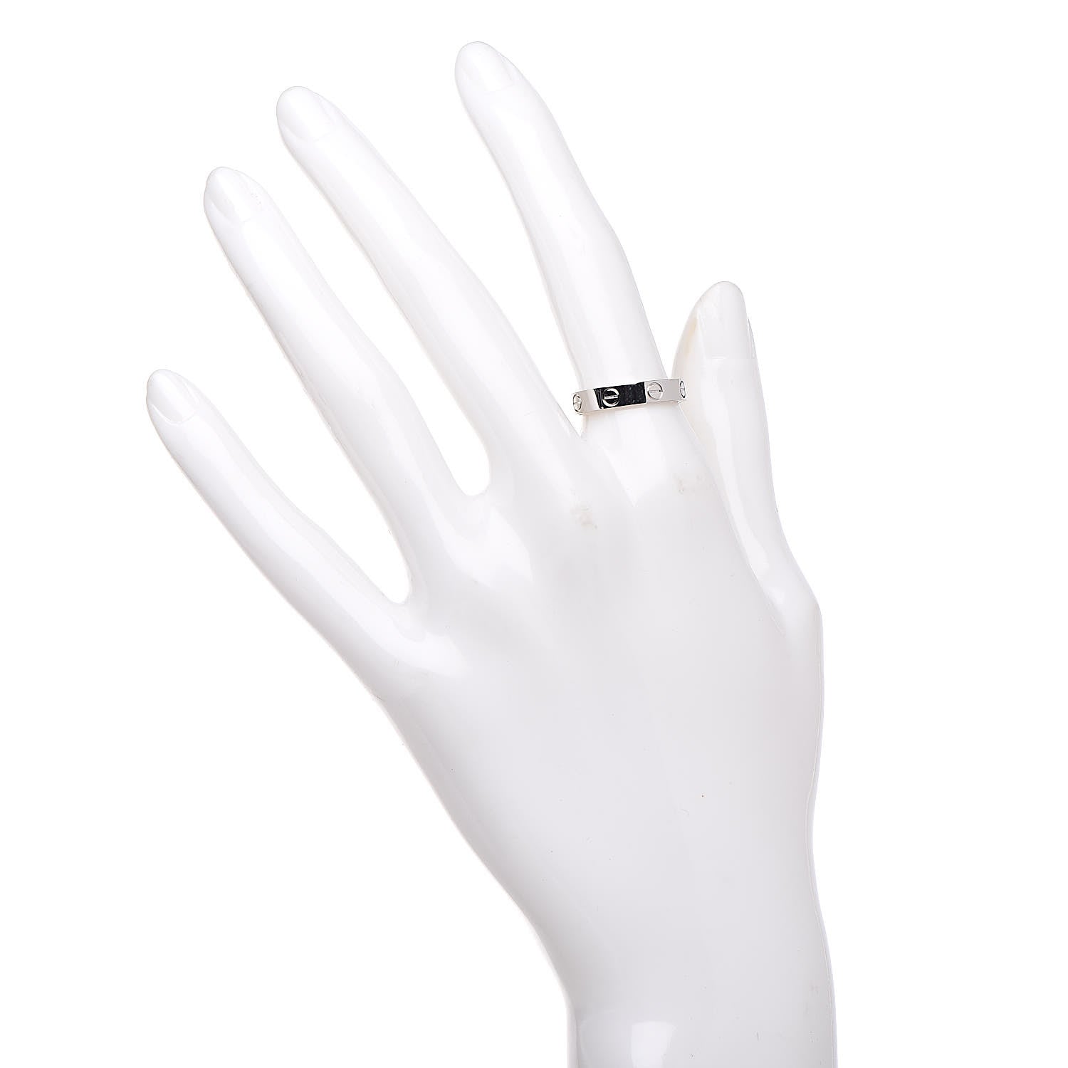 Cartier Platinum 3.5mm LOVE Wedding Band Ring 53 6.25 2 of 4