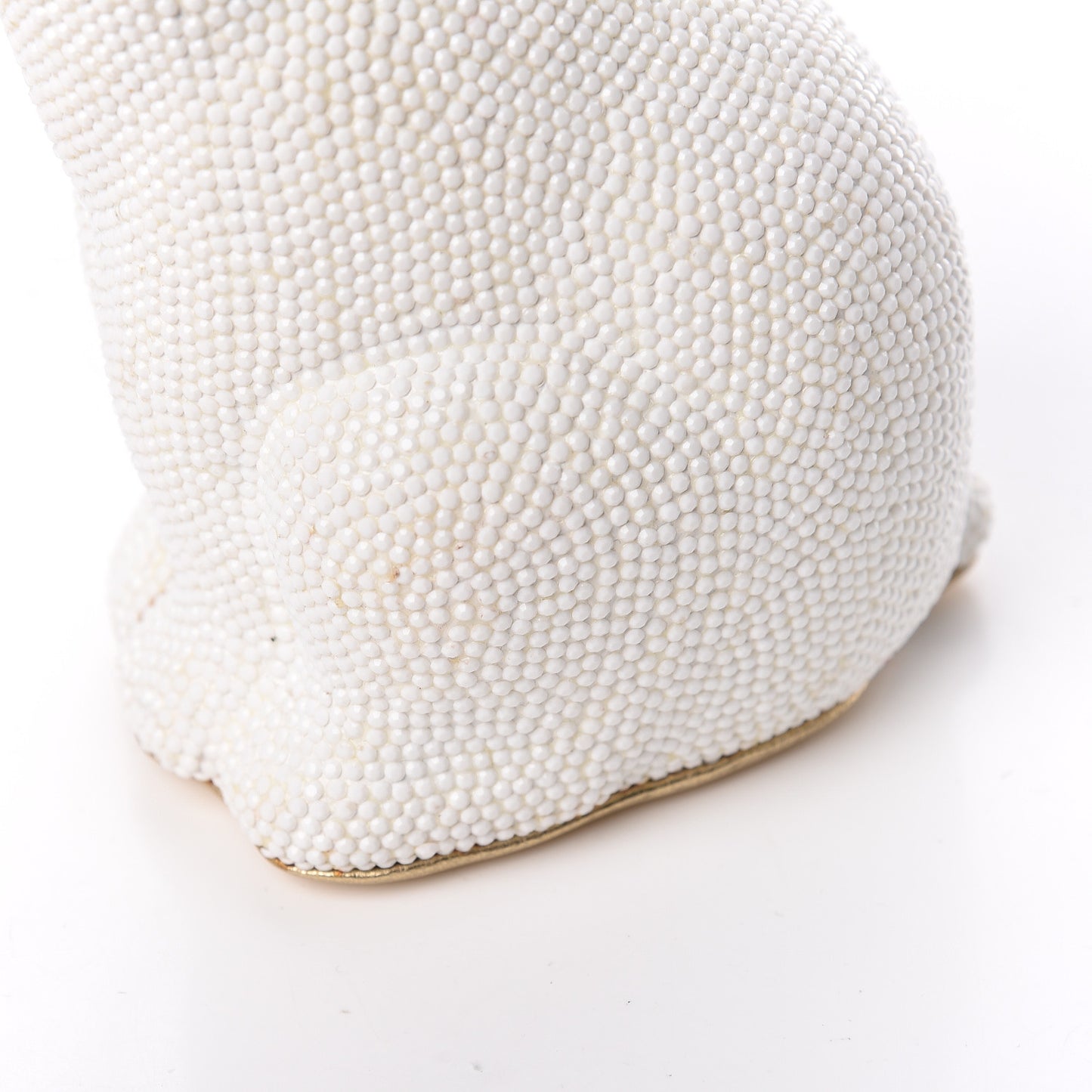 Swarovski Crystal Polar Bear Minaudiere Clutch White