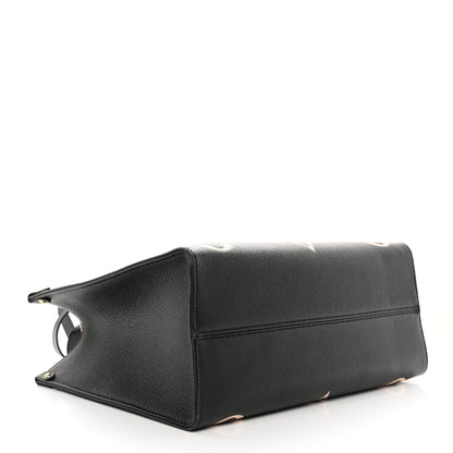 Louis Vuitton Empreinte Monogram Giant Onthego MM Black Beige 4 of 12