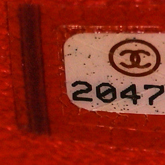 Chanel Pearly Caviar Quilted Jumbo Double Flap Orange 7 of 9