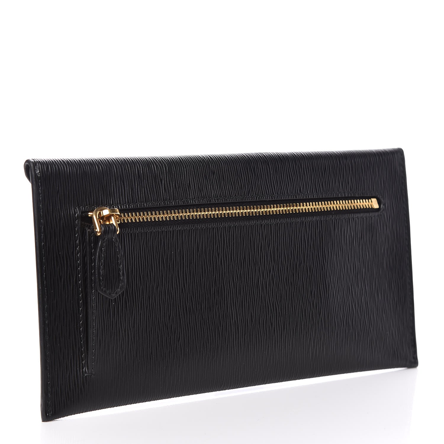 Prada Vitello Move Envelope Wallet Black 3 of 9