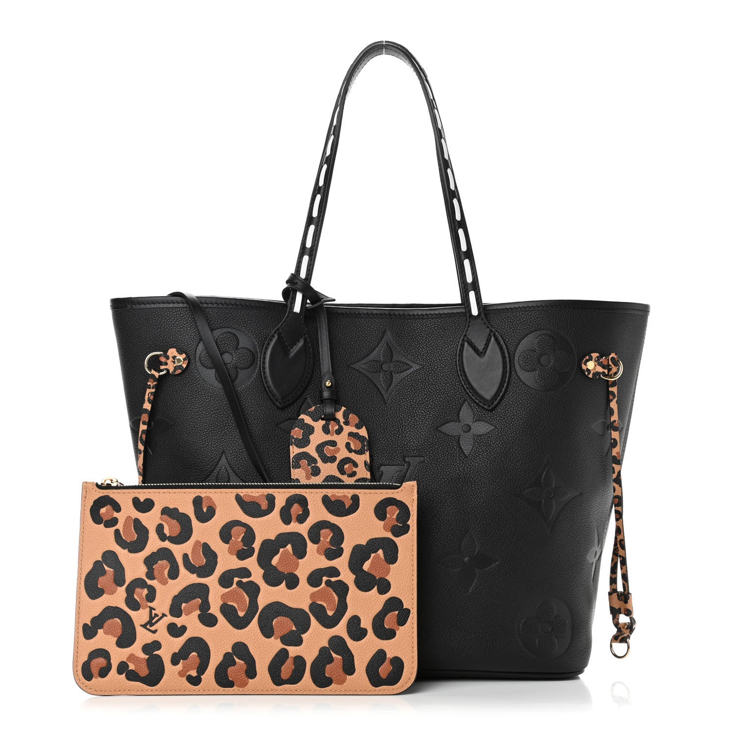 Louis Vuitton Empreinte Monogram Giant Wild At Heart Neverfull MM Black 1 of 12