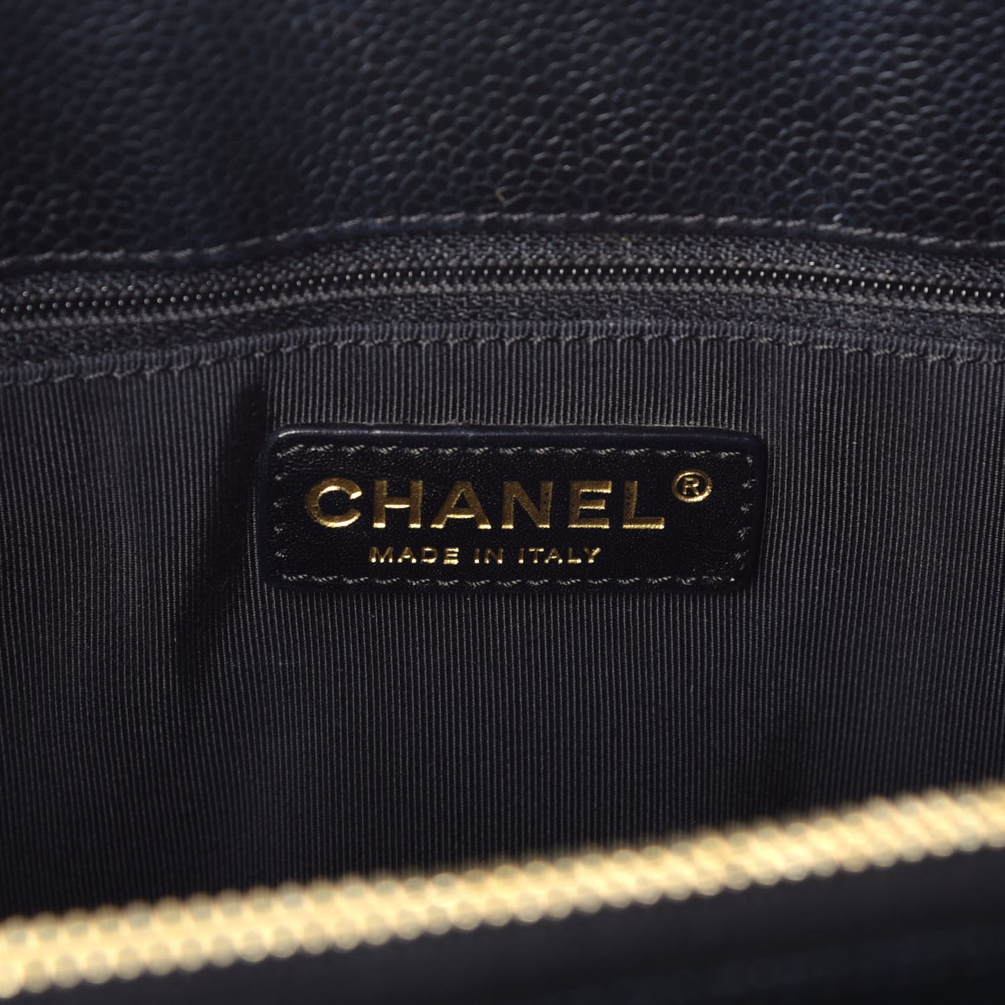 Caviar Quilted Grand Shopping Tote GST Black