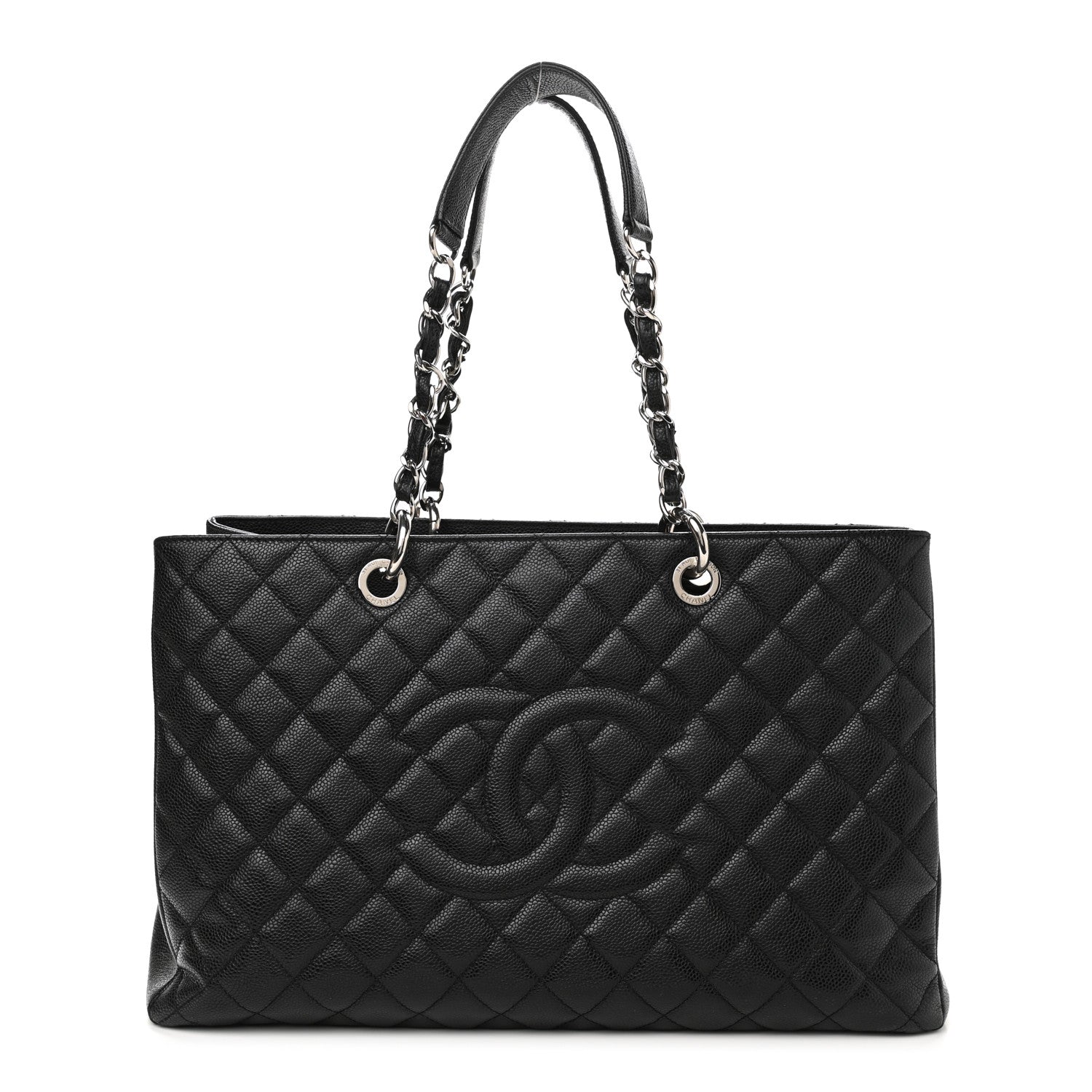 Chanel Caviar Quilted XL Grand Shopping Tote GST Black 1 of 10
