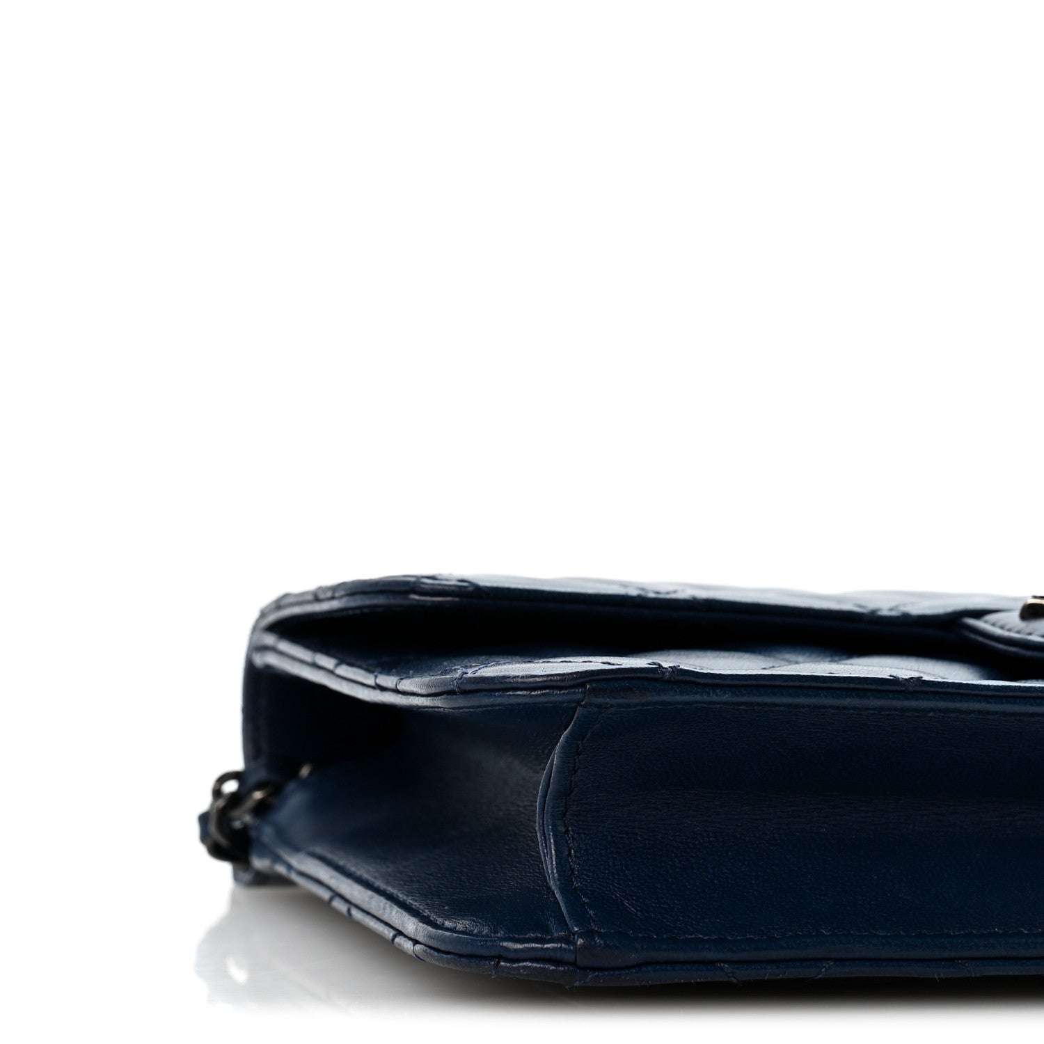 Chanel Lambskin Quilted Medium Crossing Times Flap Blue 9 of 13