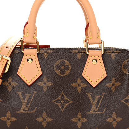 Louis Vuitton Monogram Nano Speedy Bandouliere 8 of 11