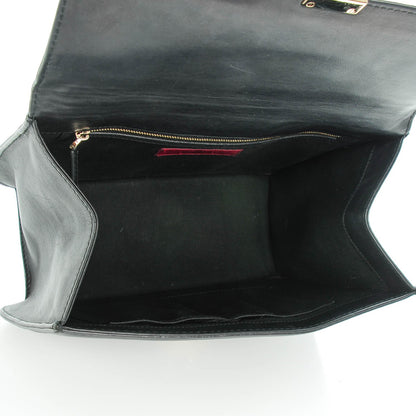 Valentino Garavani Vitello Large Glam Lock Rockstud Flap Black 5 of 7