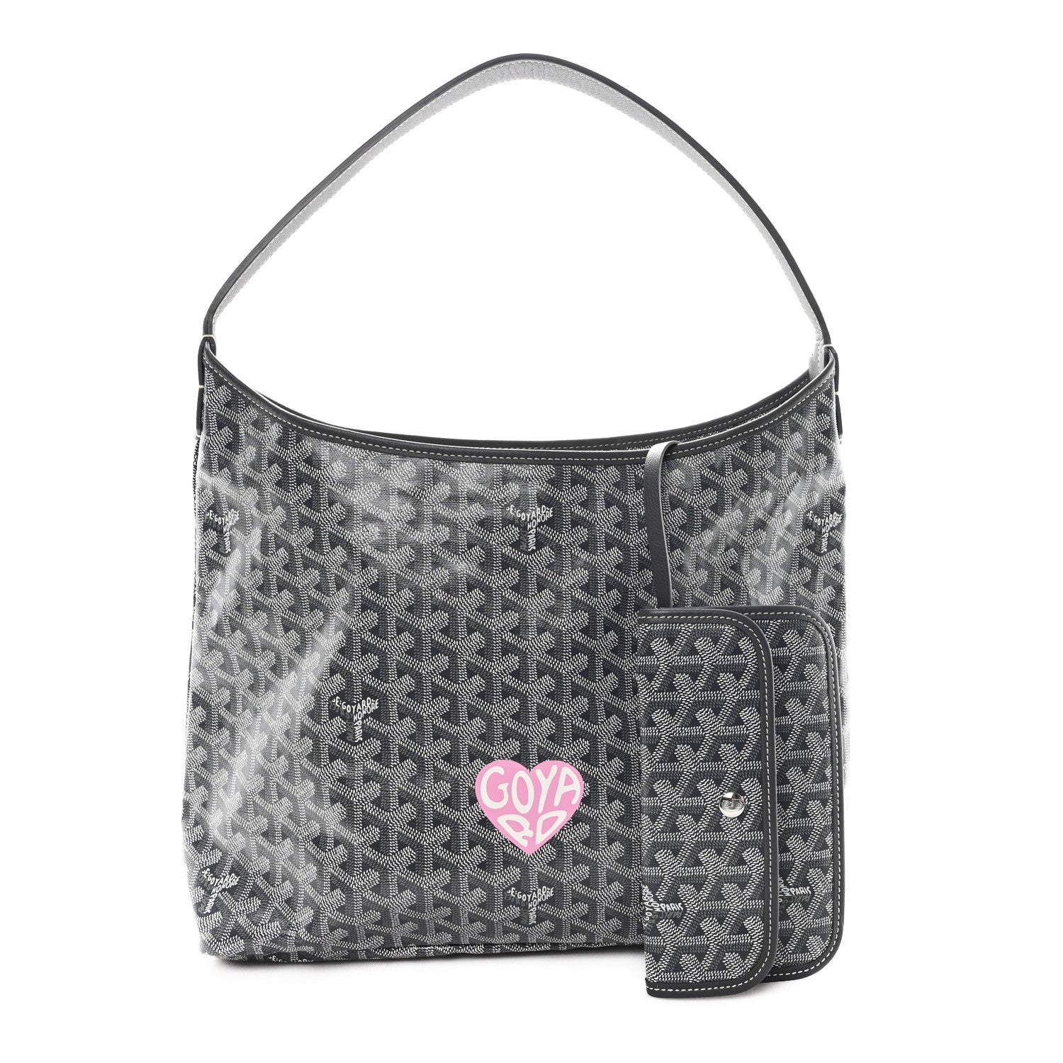 Goyard Goyardine Coeur Boheme Hobo Grey 2 of 11