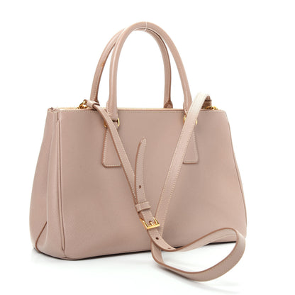 Prada Saffiano Small Galleria Double Zip Tote Cammeo 3 of 8