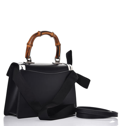 Gucci Calfskin Snakeskin Small Lilith Top Handle Bag Black 5 of 10