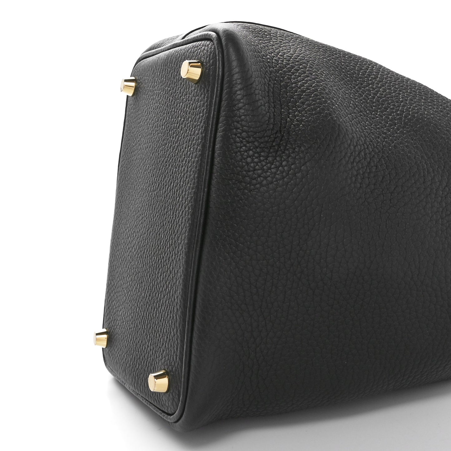 Taurillon Clemence Matte Alligator Picotin Lock Touch 18 PM Black