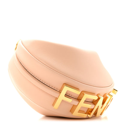 Fendi Vitello Grace Matte Nano Fendigraphy Hobo Charm Light Rose 4 of 10