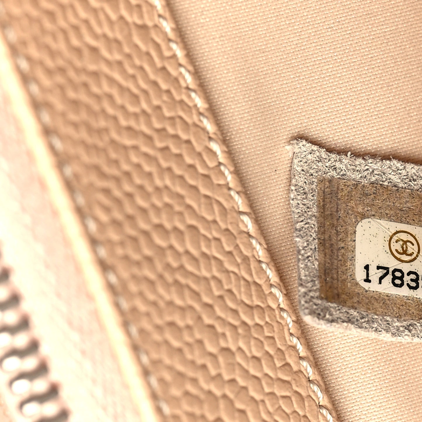 Caviar Quilted Grand Shopping Tote GST Beige Clair