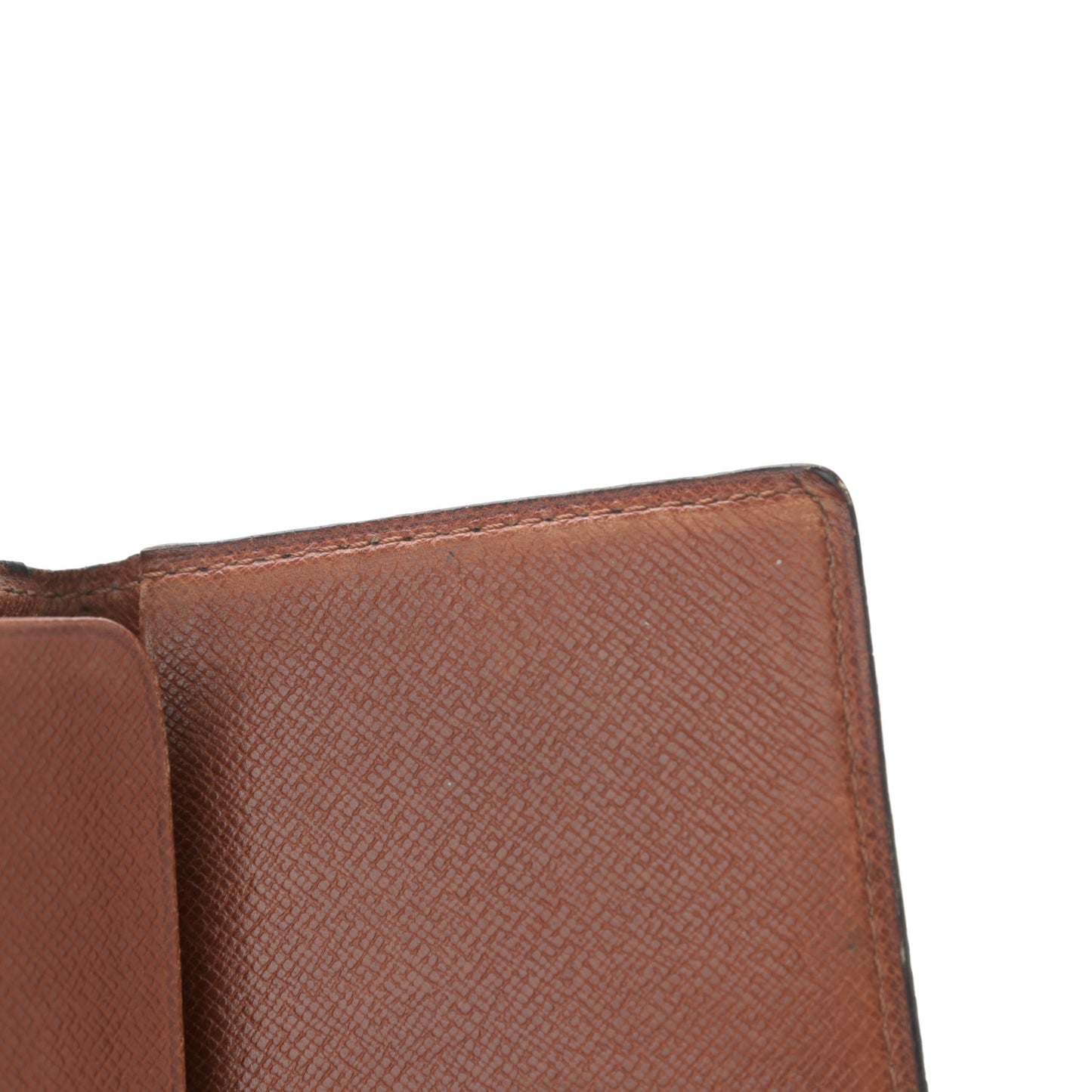 Monogram Simple Checkbook Holder Wallet Cover