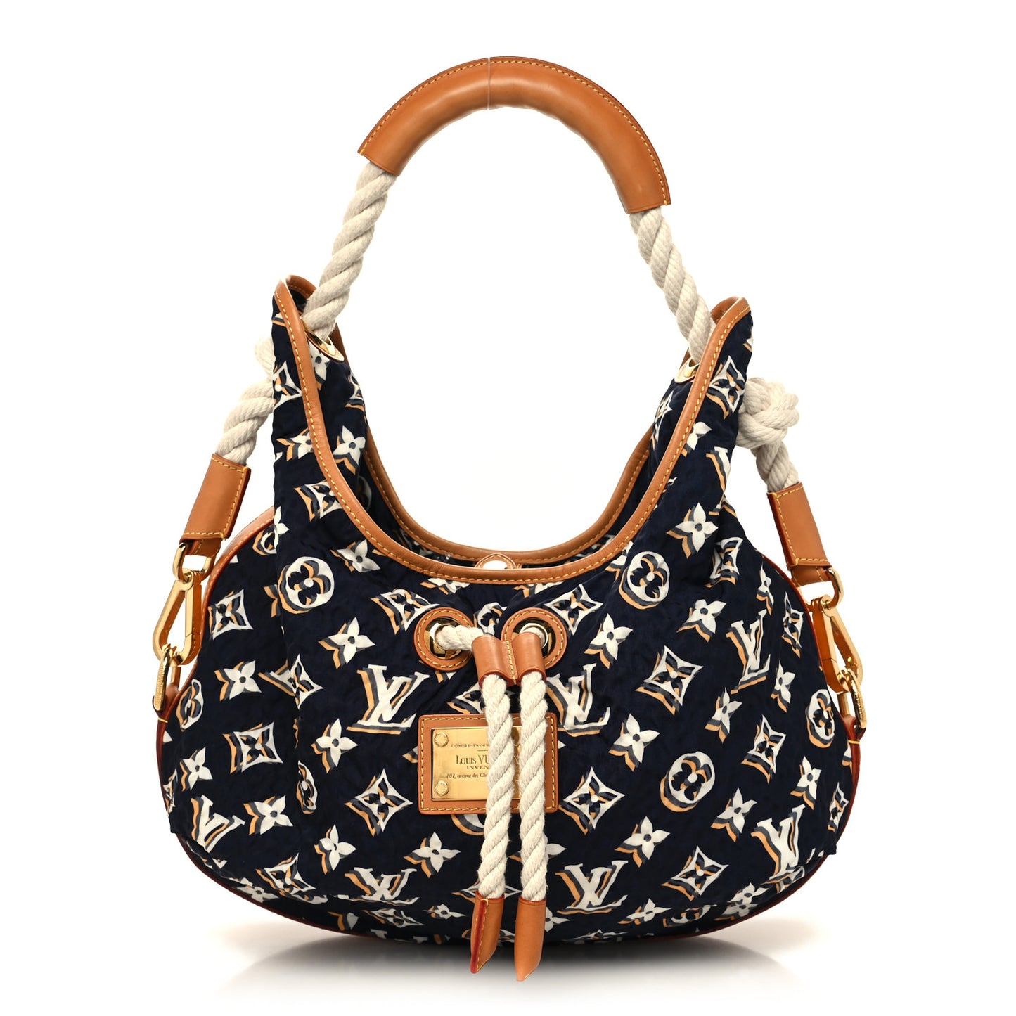 Canvas Monogram Cruise Bulles MM Navy
