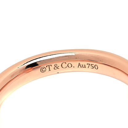 Tiffany 18K Rose Gold Diamond 2.5mm T T1 Ring 49 5 4 of 5