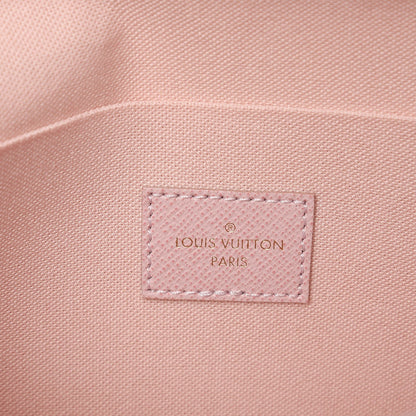 Louis Vuitton Damier Azur Pochette Felicie Chain Wallet Rose Ballerine 6 of 10