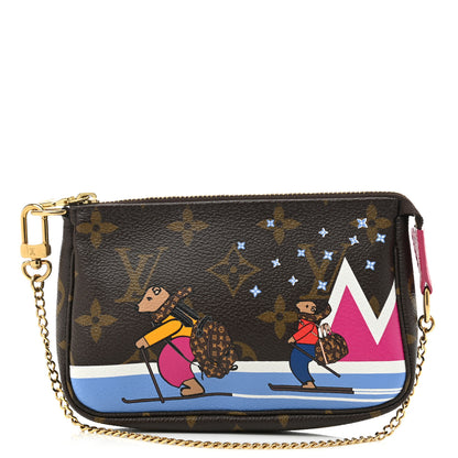 Louis Vuitton Monogram 2018 Christmas Animation Mini Bears Pochette Accessories 1 of 7