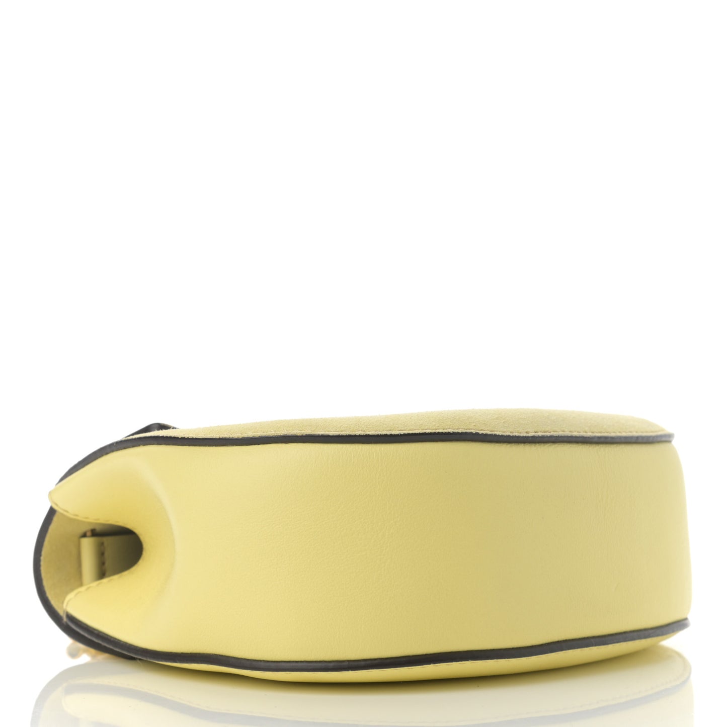 Suede Smooth Calfskin Mini Drew Shoulder Bag Lemonade