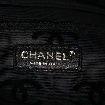 Chanel Calfskin Wild Stitch Top Handle Bag Black 6 of 10