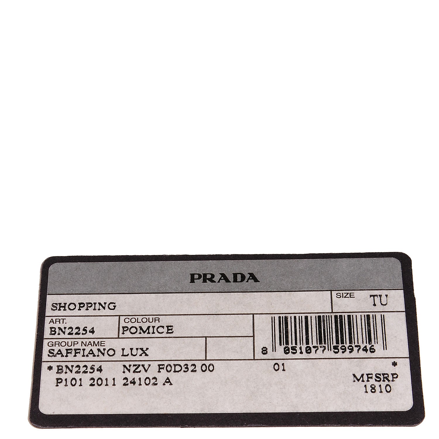 Prada Saffiano Lux Shopping Tote Pomice 6 of 13