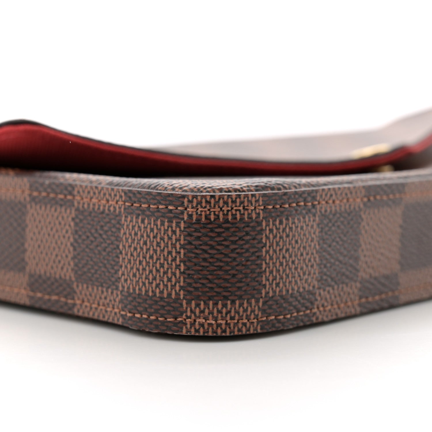 Louis Vuitton Damier Ebene Pochette Felicie Chain Wallet 9 of 11