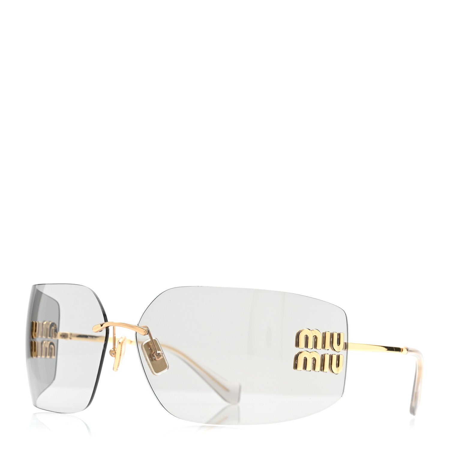 Miu Miu Metal Aube Sunglasses SMU54Y Light Gray 1 of 7