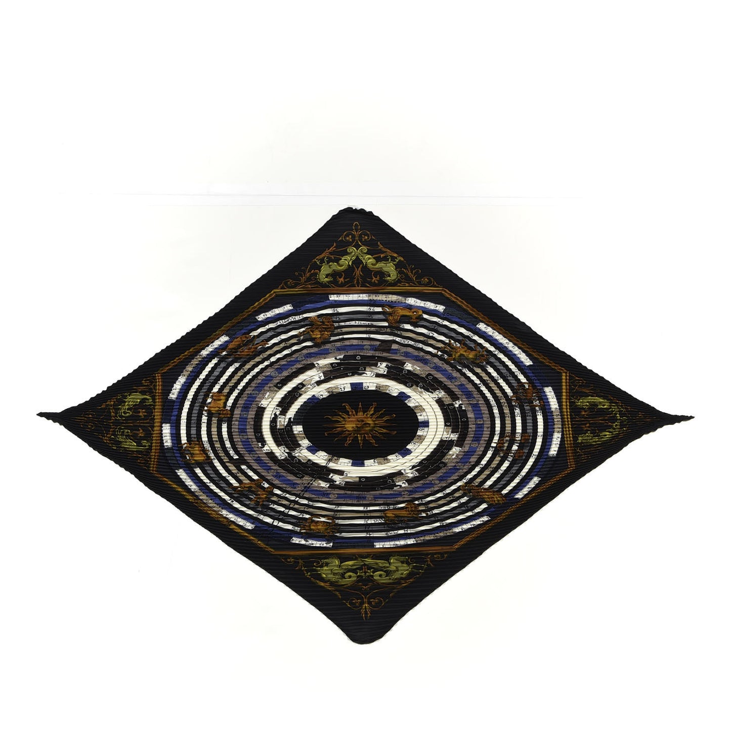 Silk Plisse Astrologie Scarf 90