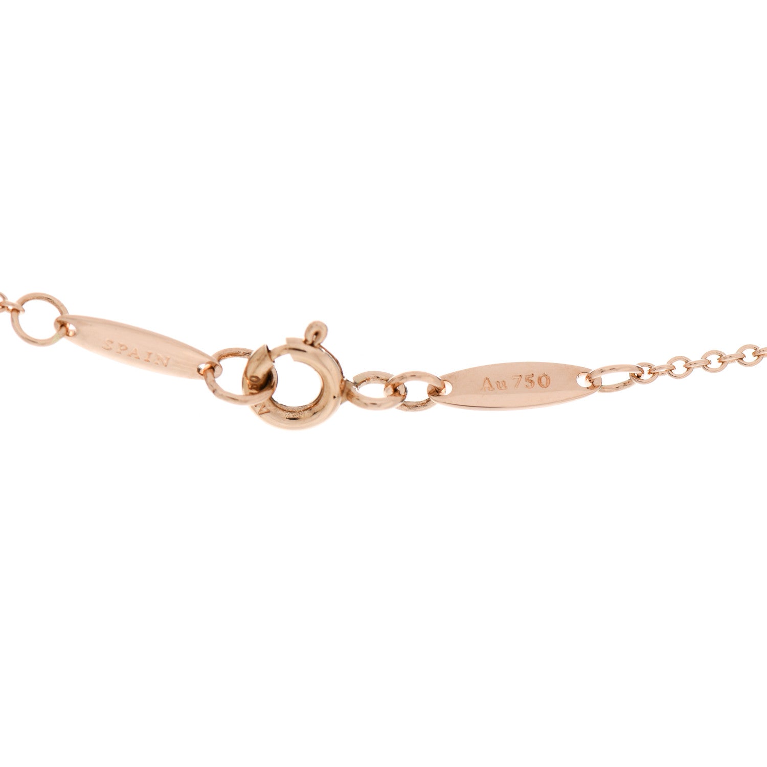 Tiffany 18K Rose Gold 11mm Elsa Peretti Open Heart Pendant Necklace 6 of 7