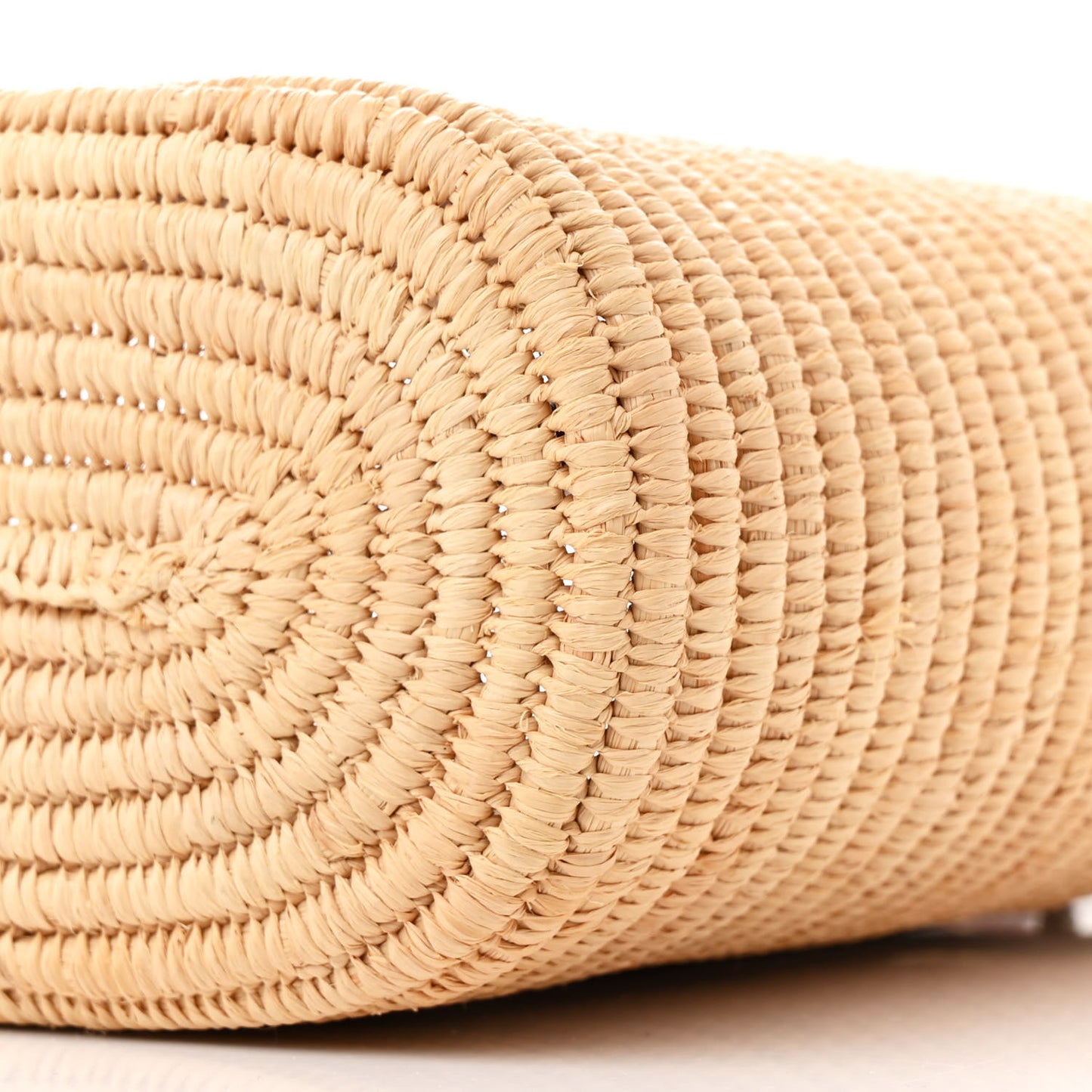 Raffia Small Square Basket Tote Bag Natural Tan
