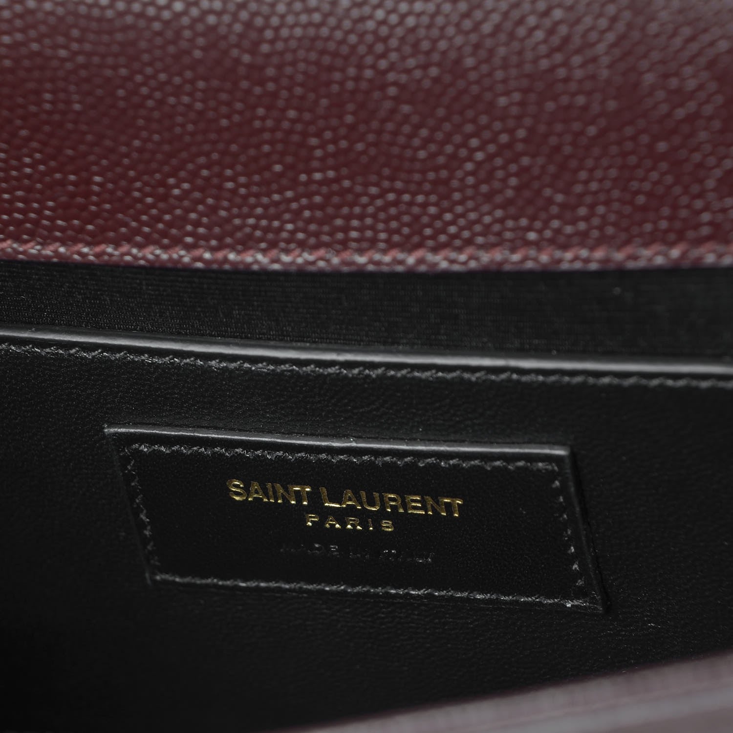 Saint Laurent Grain De Poudre Classic Kate Monogram Clutch Amaranto 6 of 6
